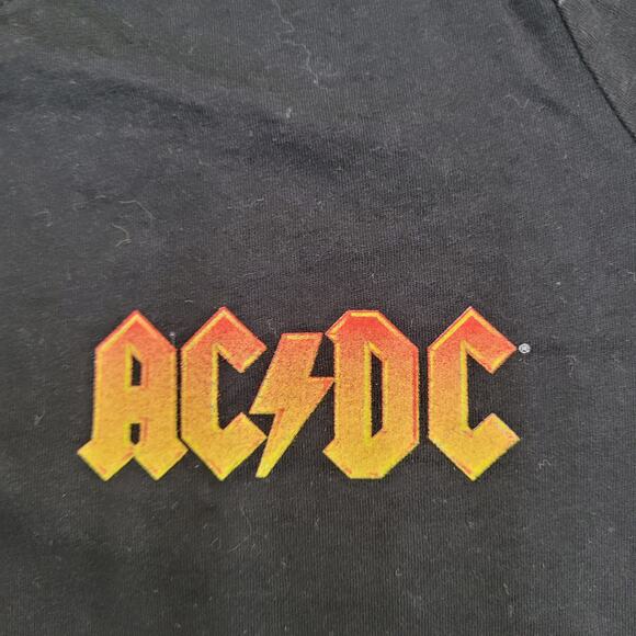 ACDC Shirt Womens XL 21x27 Back-In-Black - Picture 5 of 14